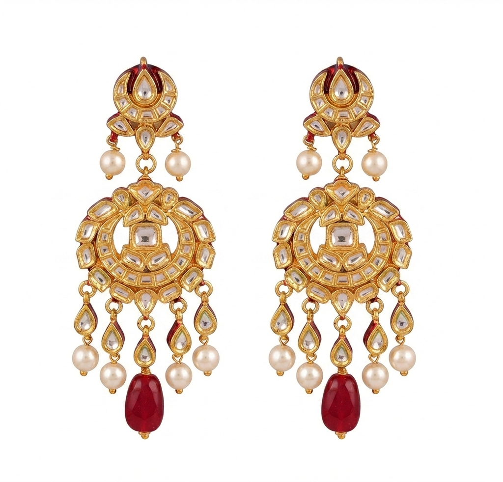 The Crimson Rajwada Kundan Choker Set