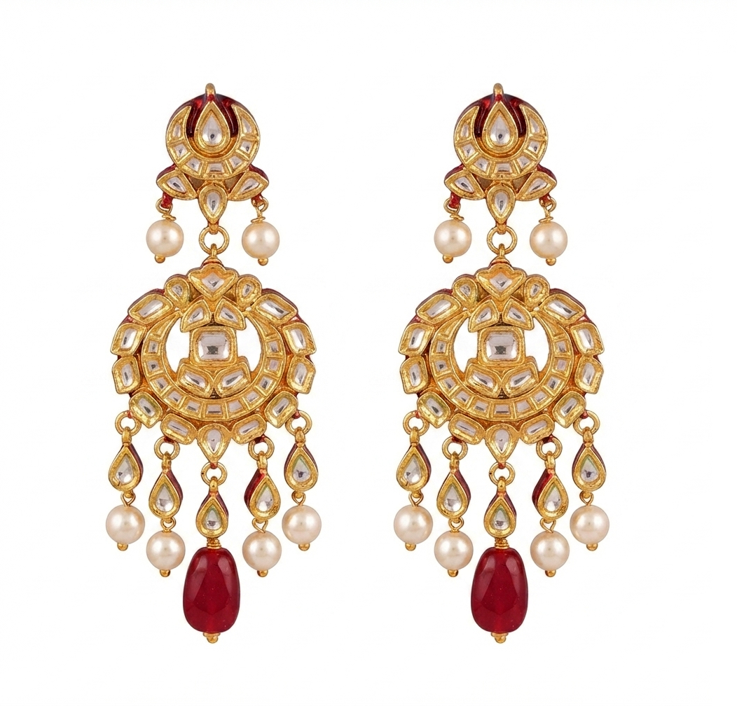 The Crimson Rajwada Kundan Choker Set