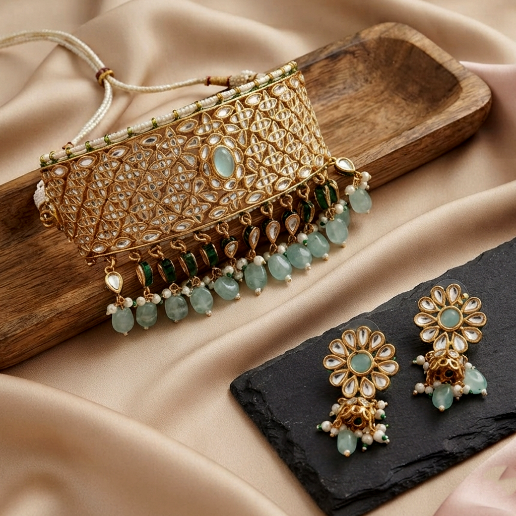 Verdant Jharokha Choker Set