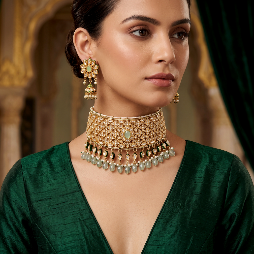 Verdant Jharokha Choker Set