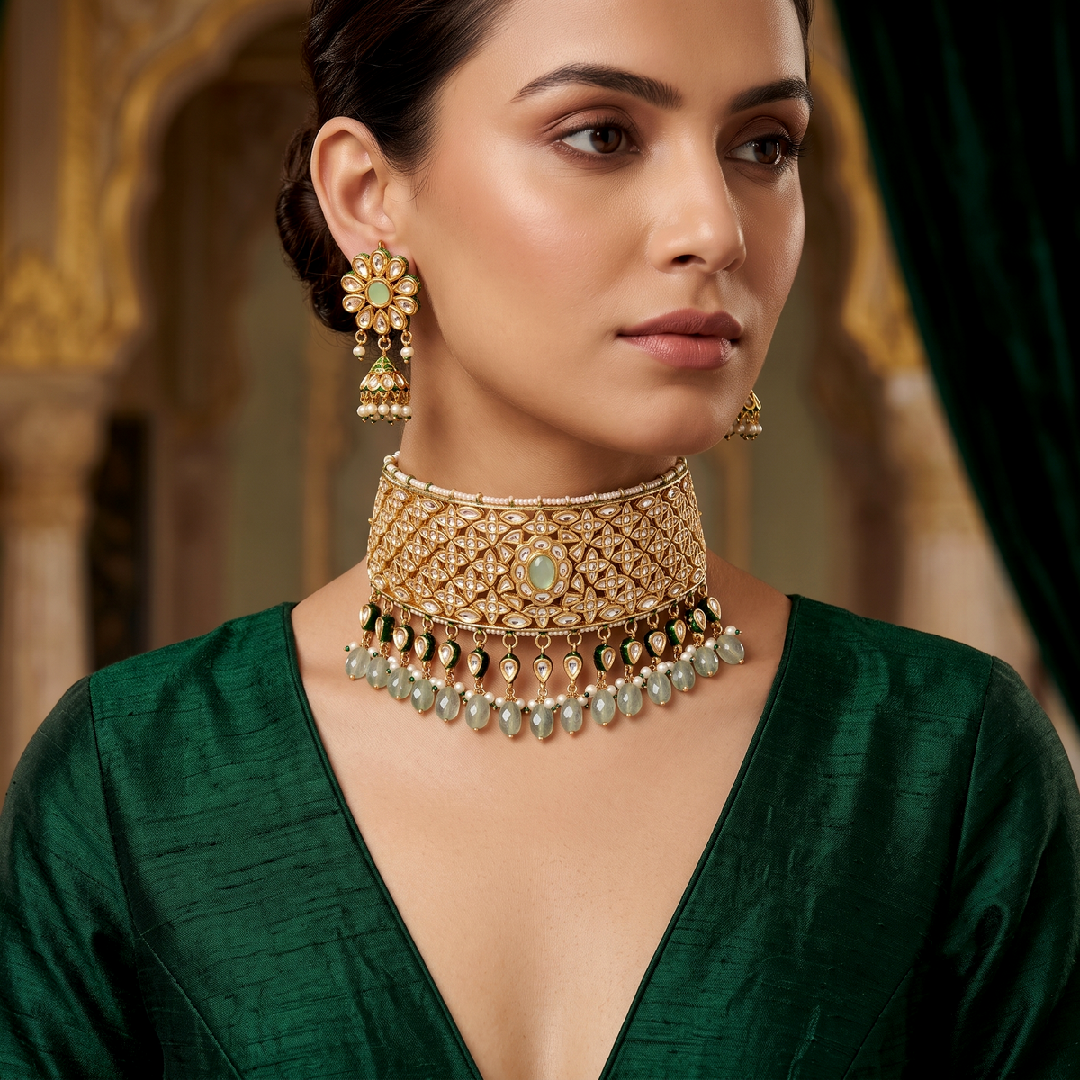 Verdant Jharokha Choker Set