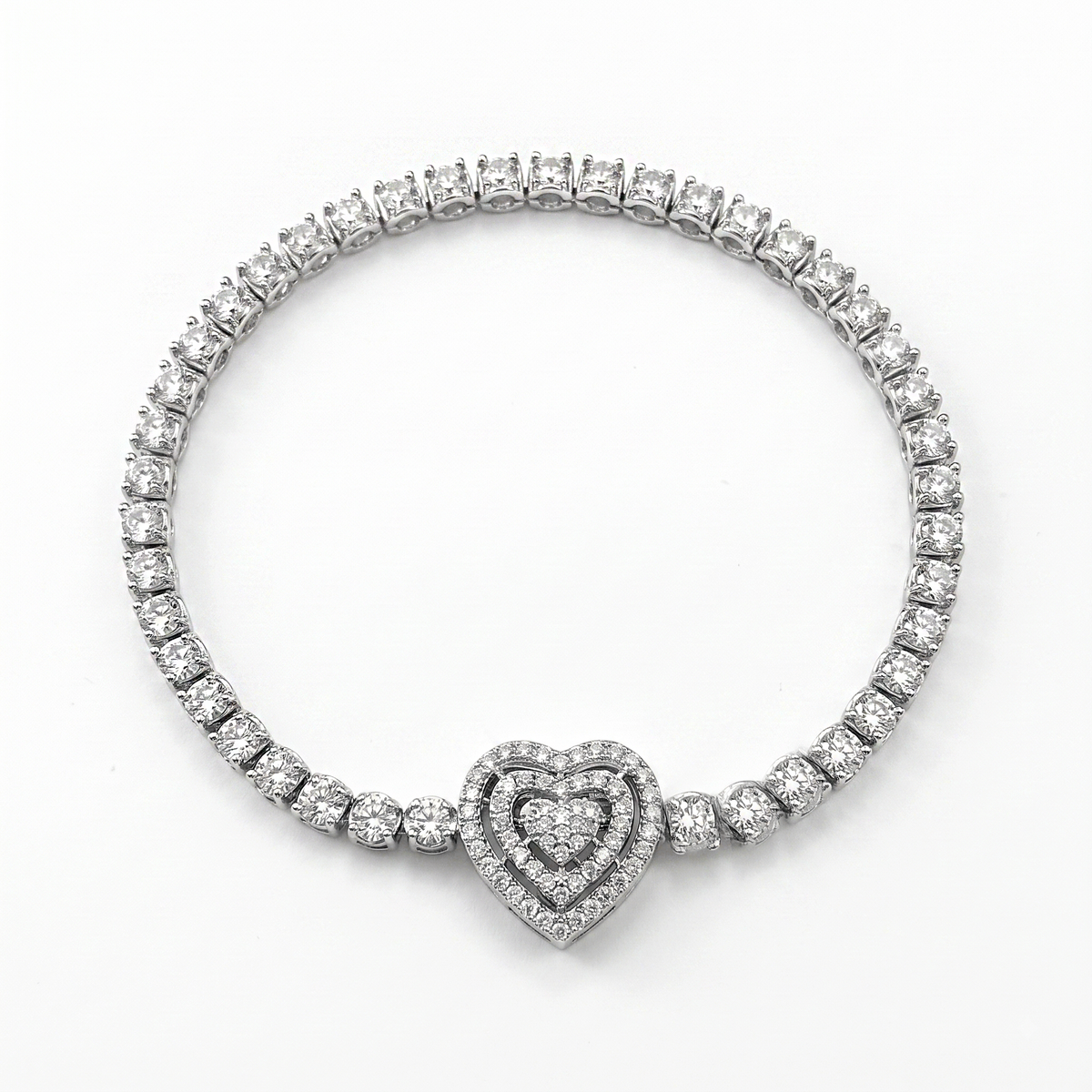 Heart of Eternity Tennis Bracelet