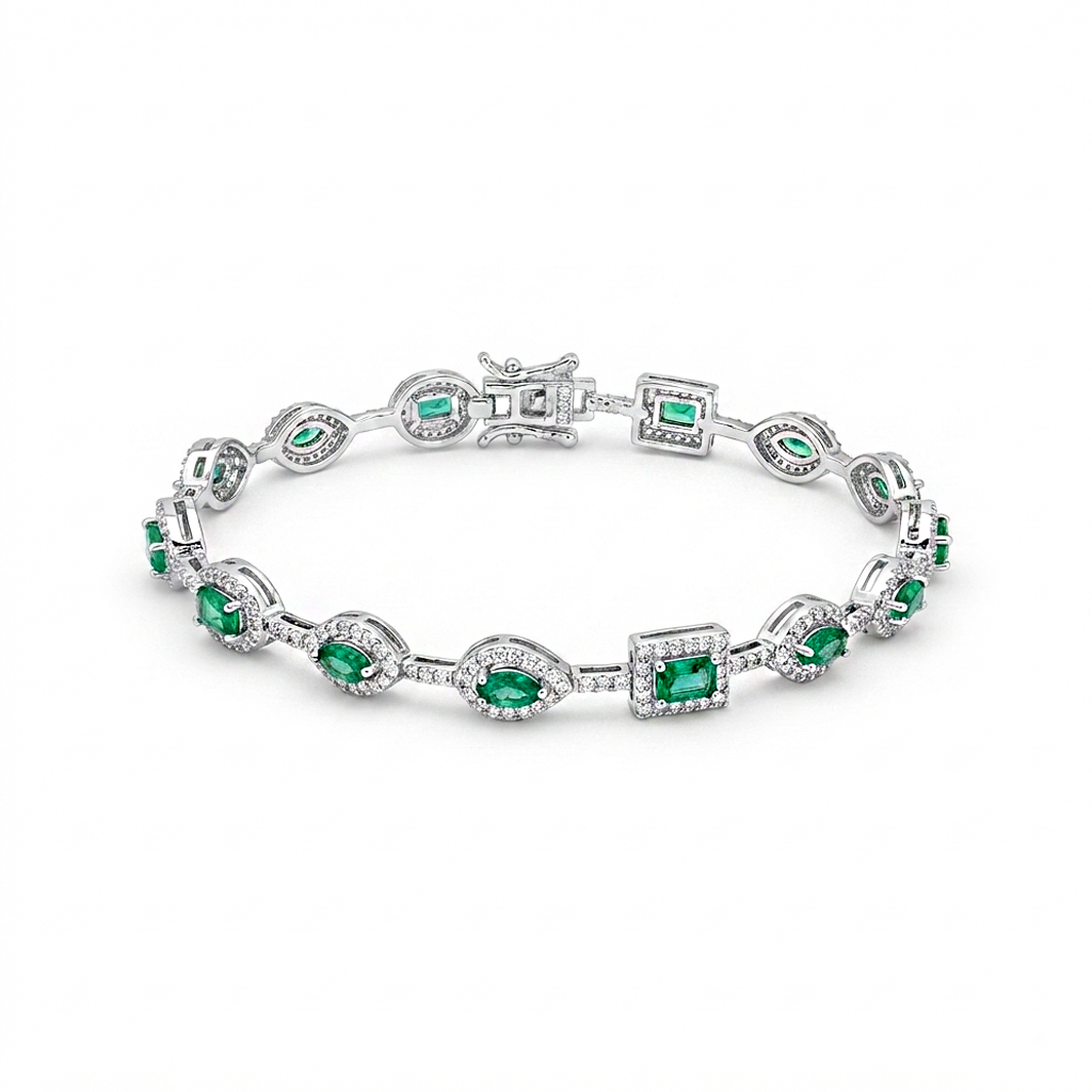 Emerald Élan Link Bracelet