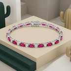 Ruby Éclat Geometric Link Bracelet