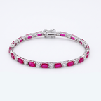 Ruby Éclat Geometric Link Bracelet
