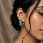 The Royal Emerald Pavé Hoops