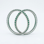 The Verdant Radiance Eternity Bangles