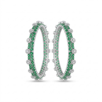 Emerald Vine Pavé Bangles (Set of 2)